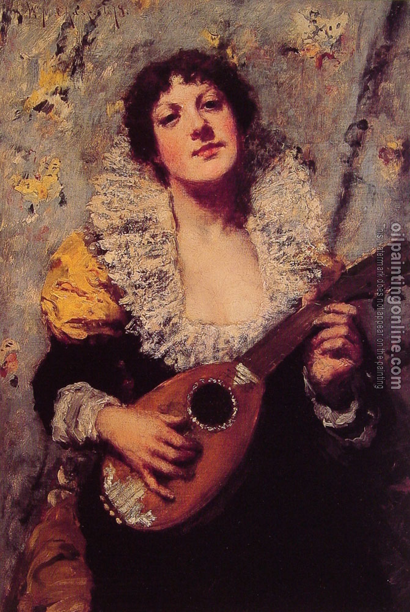 Chase, William Merritt - The Mandolin Player